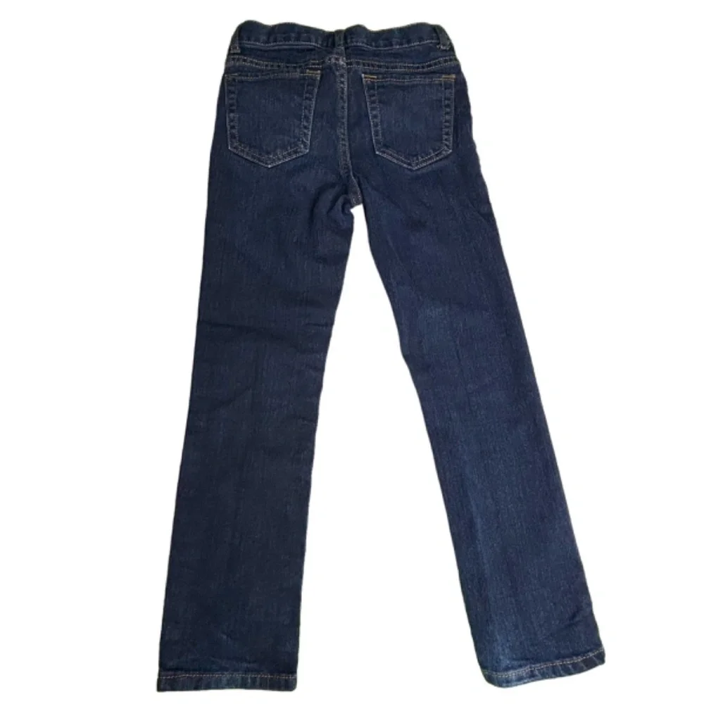 The Childrens Place Girls Jeans Size 6X 7 Dark Blue Denim Wash Skinny Stretch